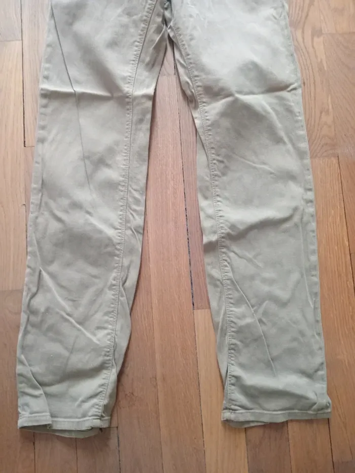 Pantalon homme jean marron-beige Celio taille 40 - photo numéro 3