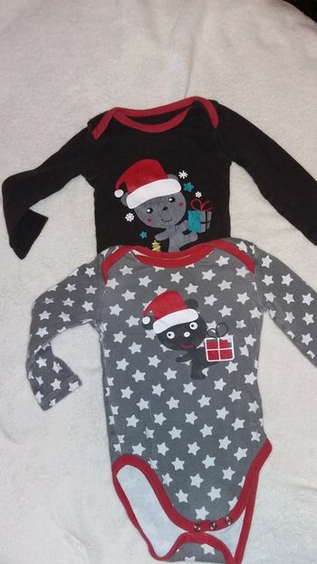 Lot de 2 body petit béguin