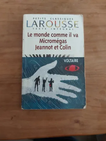 Livre Le monde comme il va micromegas jeannot et colin
