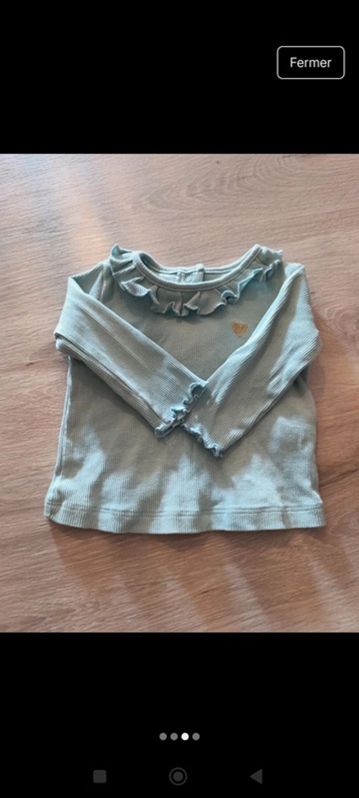 Tee-shirt manches longues in extenso 3 mois - photo numéro 3