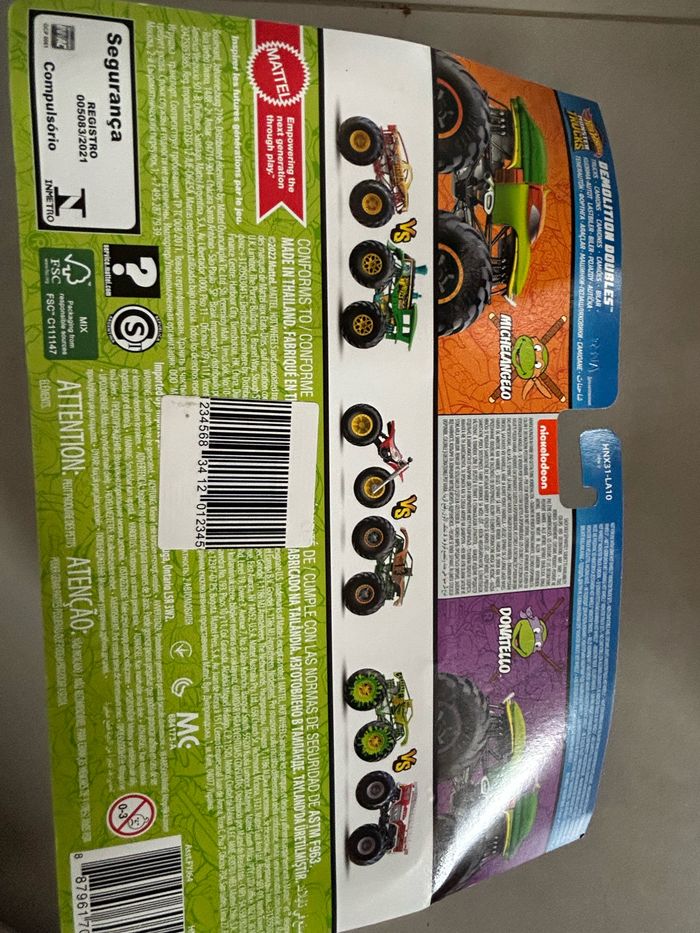 Pach monster truck voiture tortue ninja - photo numéro 2