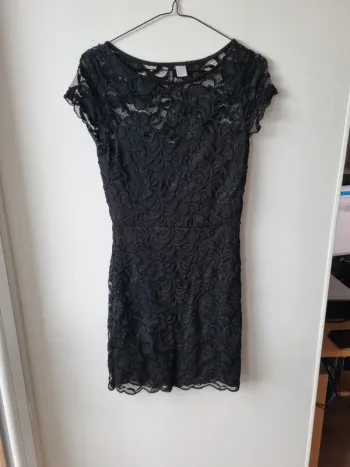 robe manches courtes dentelle h&m