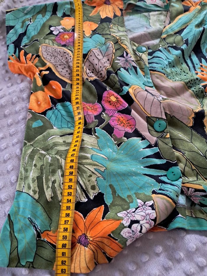 Haut fleuri vintage taille 44/46 - photo numéro 7