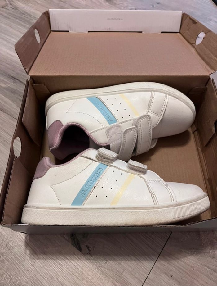 Baskets/Tennis Blanche taille 32 Kappa - photo numéro 4