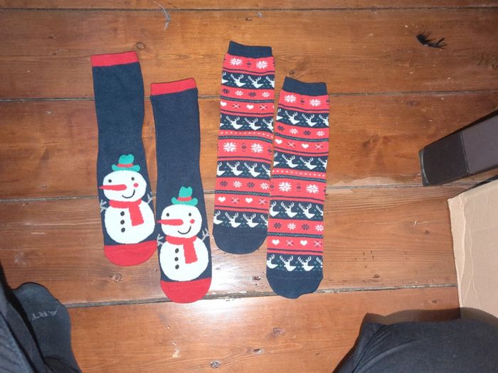Chaussettes noël homme neuves motif "pull moche"
