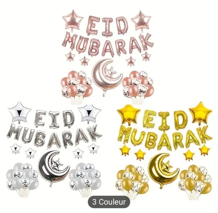Lot ballons EID mubarak neuf