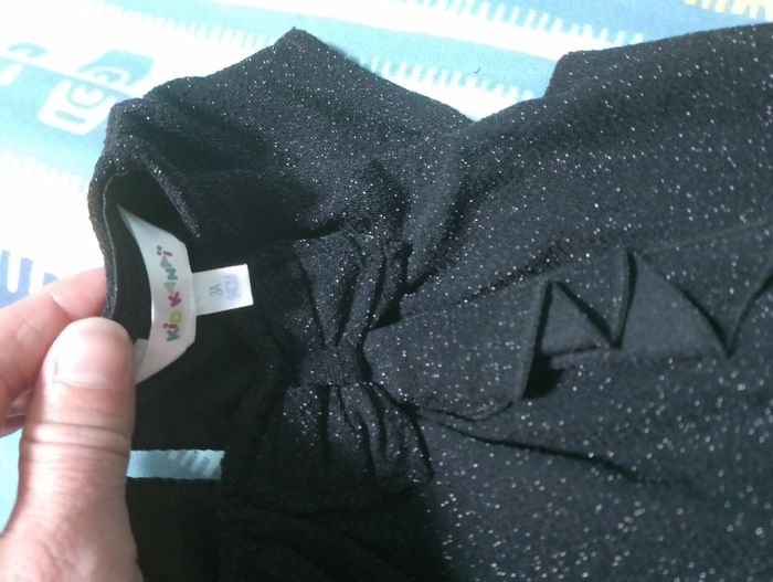 Robe noir de fêtes 3 ans brillante - photo numéro 6