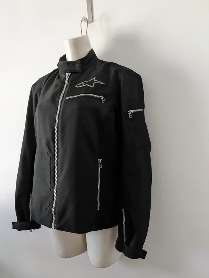 Blouson noire veste moto - Alpinestars - taille L - photo numéro 3