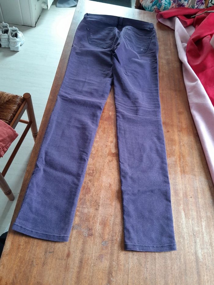 Pantalon slim violet - photo numéro 4