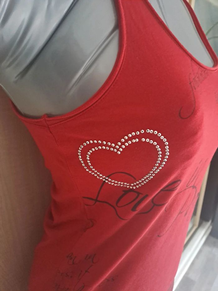 Débardeur tunique taille 38/40 spot thème Paris - photo numéro 4