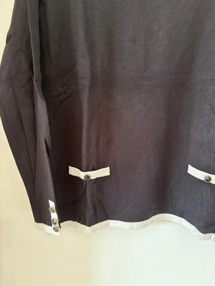 Pull noir femme Sfera taille 38 en bon état - photo numéro 6
