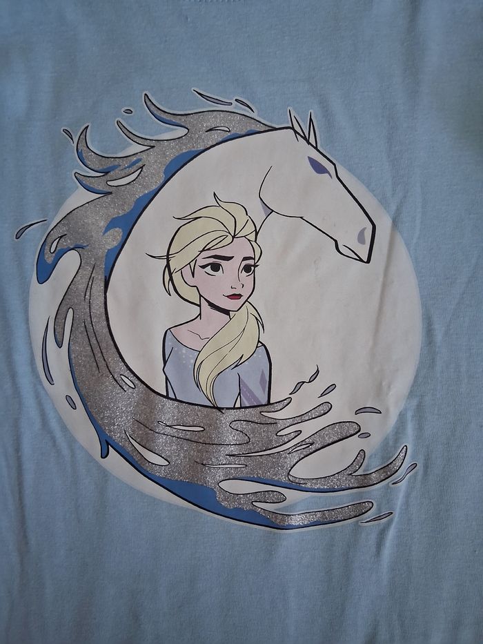 T-shirt manches longues reine des Neiges 6 ans - photo numéro 3