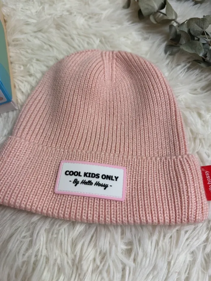 Bonnet pop pink cool kids only hello Hossy - photo numéro 2