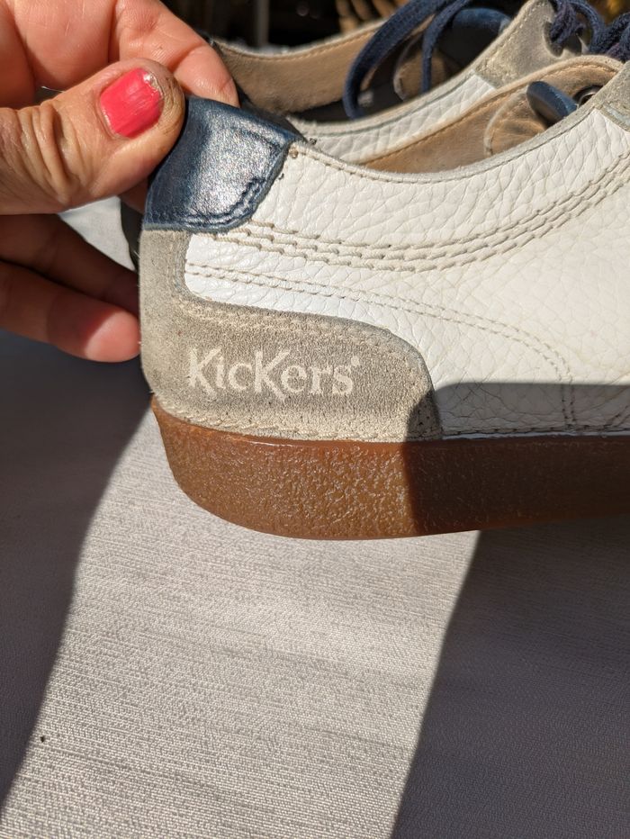 Baskets basses cuir  kickers 42 - photo numéro 4