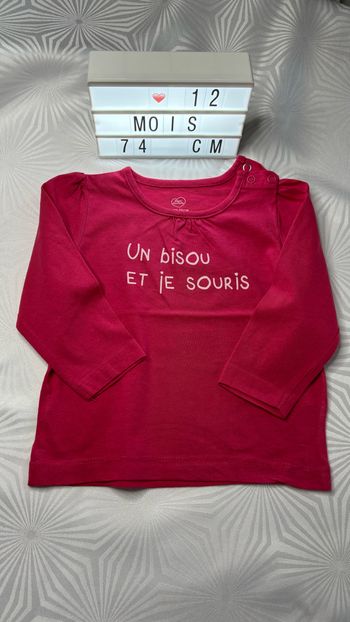 Tee-shirt à manches longues 12 mois