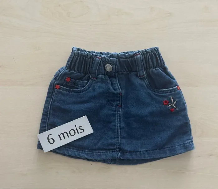 Jupe en jean fille orchestra 6 mois 67 cm