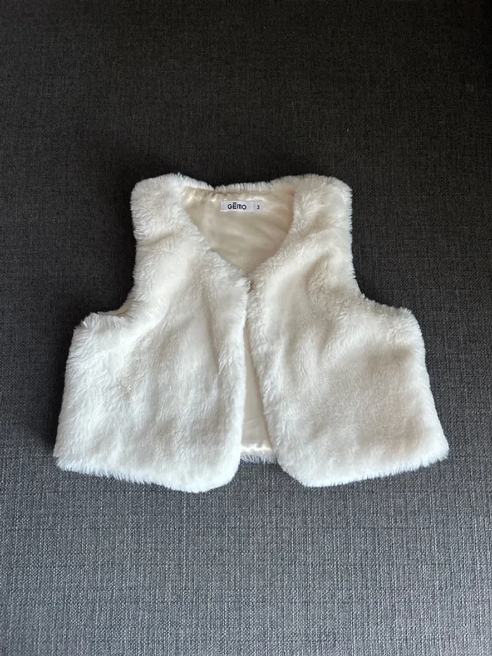 Gilet sans manche bébé fille, 3 ans