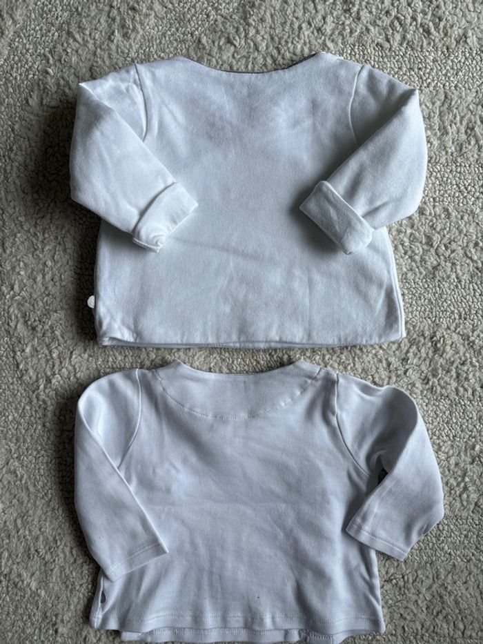 Lot de 2 gilet Obaïbi ourson blanc 6M - photo numéro 6