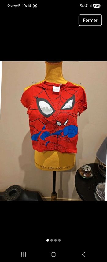 T shirt spiderman
