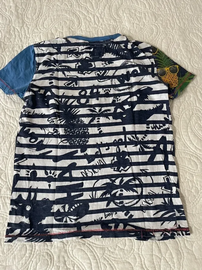 TEE shirt coloré fantaisie - motif 9-10 ans garçon desigual - photo numéro 3