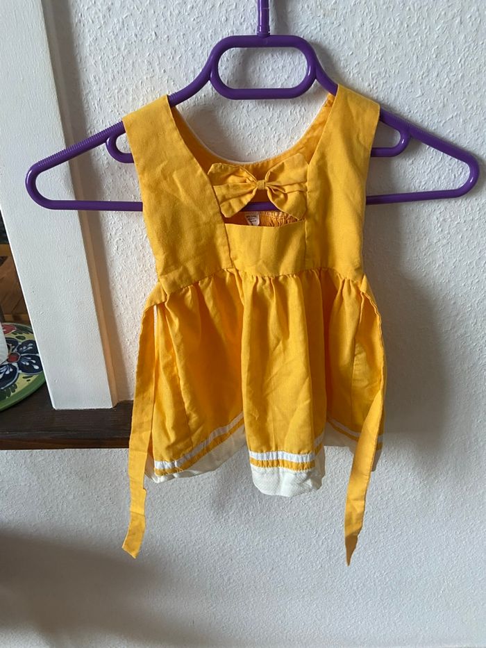 Robe jaune fleurie - photo numéro 3