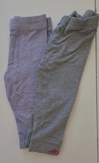 Lot de 2 leggings fille 2 ans