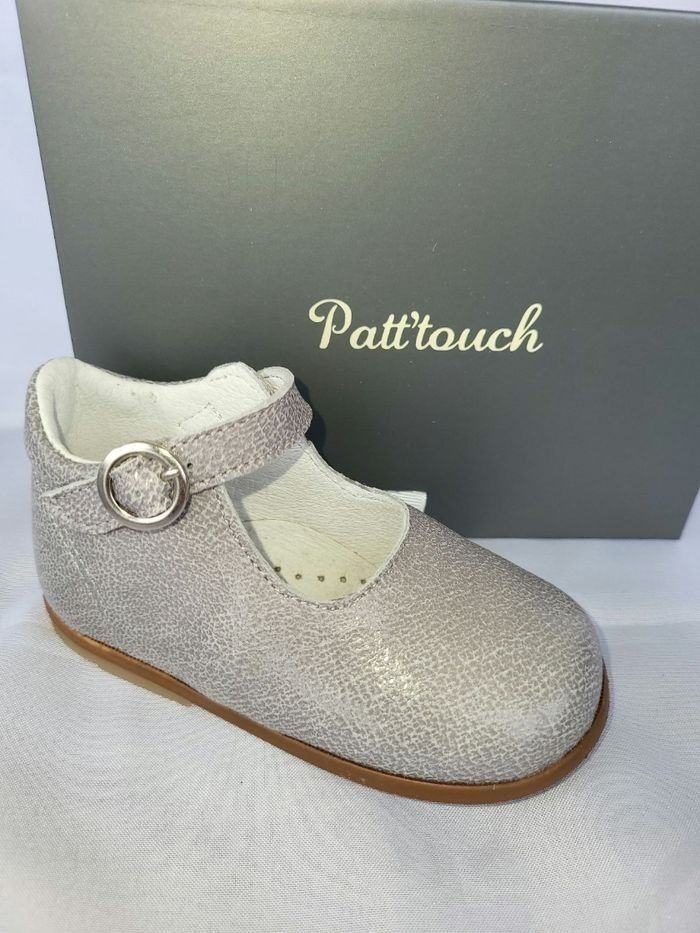Chaussures charles IX fille en cuir gris Point 21 Made in France 🇨🇵