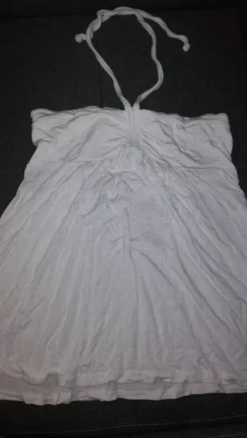 Haut large femme - blanc 0,50 €