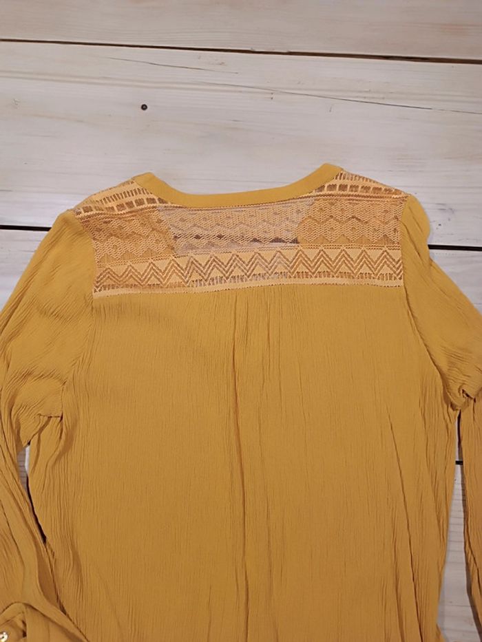 Chemise manches longues moutarde femme 42 - photo numéro 3