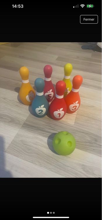 Jeu de bowling en plastique 