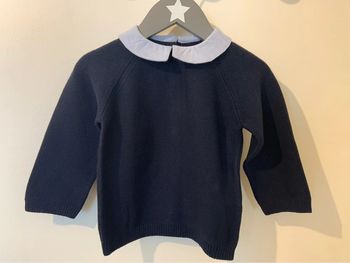 Pull coton col Claudine Bout’chou 18M