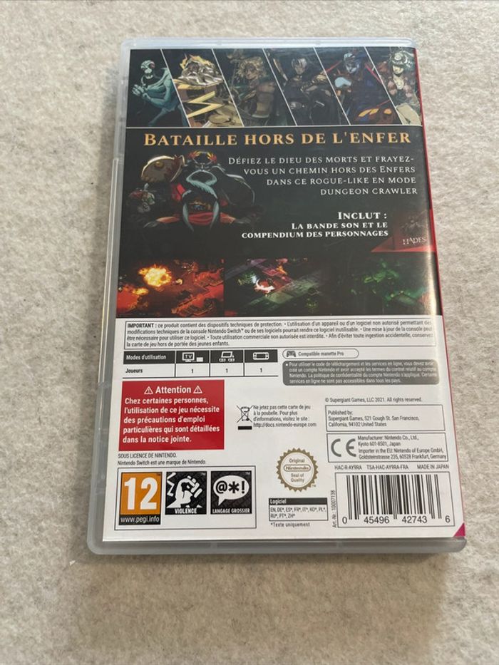 Hades Jeu Nintendo Switch FR Comme Neuf - photo numéro 5