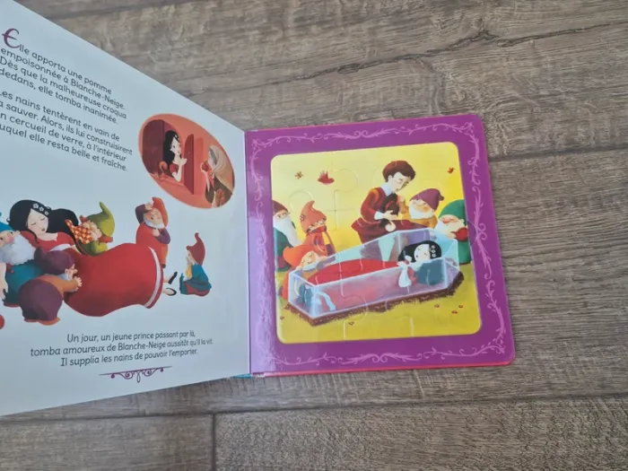 Livre puzzle blanche neige neuf - photo numéro 3