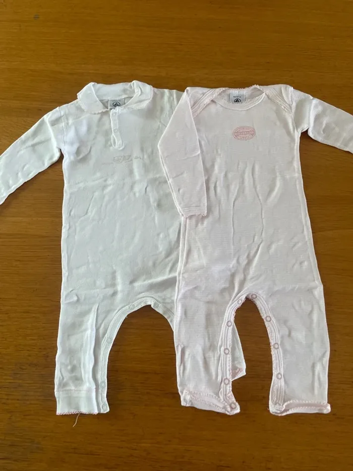 Lot 3 Pyjama coton sans pieds petit bateau 6 mois - photo numéro 2