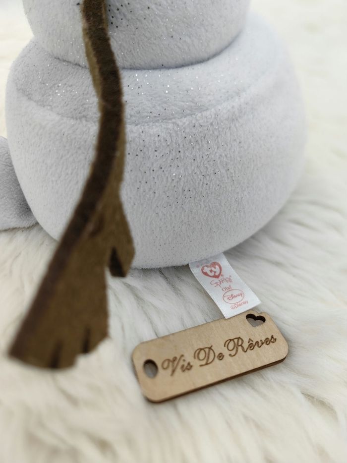 Doudou peluche Olaf Reine des Neiges Ty Sparkle Disney - photo numéro 6