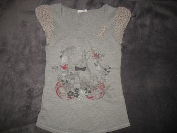 TEE SHIRT MC GRIS "PROMOD" - TAILLE 1 - n°03