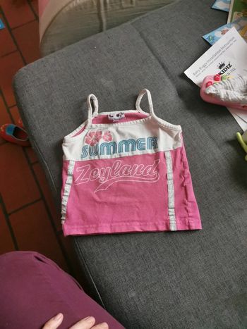 Débardeur rose 3 ans