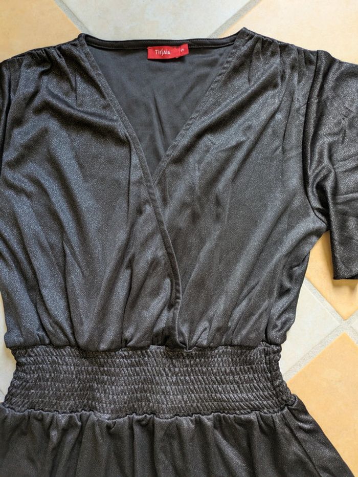 Robe soirée événement chic S 36 très bon état tissaia noir - photo numéro 2