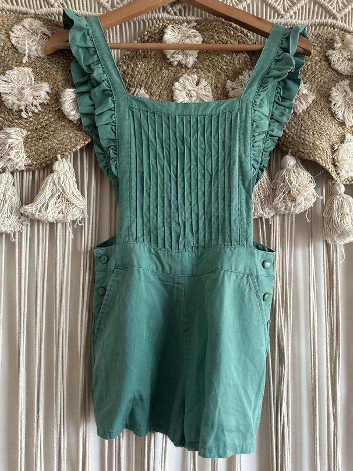 Salopette verte 10 ans