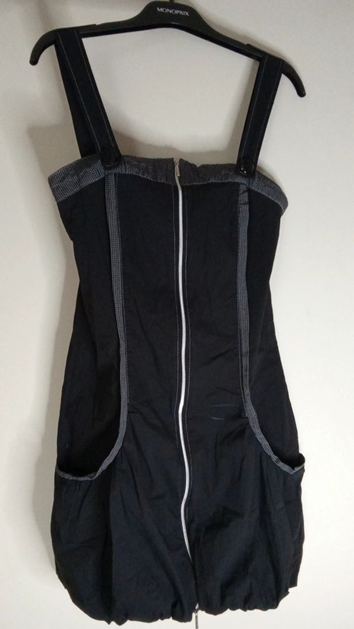 Robe noir avec poches et fermeture éclair - cache cache - Taille38/M