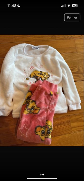 Pyjama fille Roi Lion