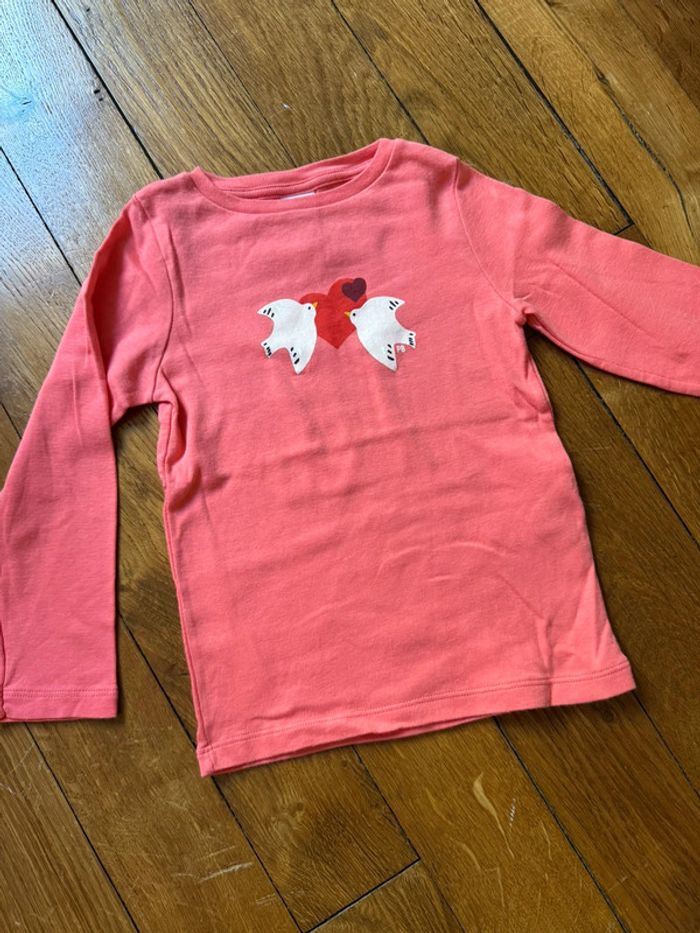 T-shirt fille 3 ans petit bateau neuf oiseaux