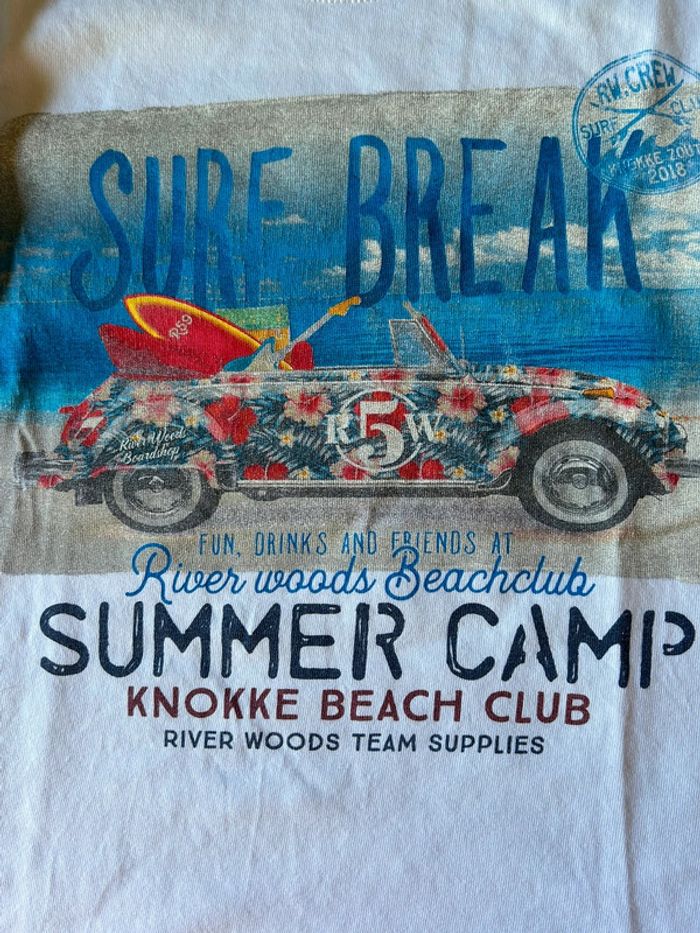 T-shirt blanc 8 ans River Woods - photo numéro 2