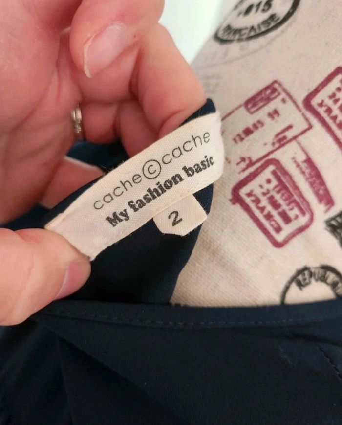 🌸Robe fluide marine Cache Cache – Taille 2 (M) – Très bon état🌸 - photo numéro 6