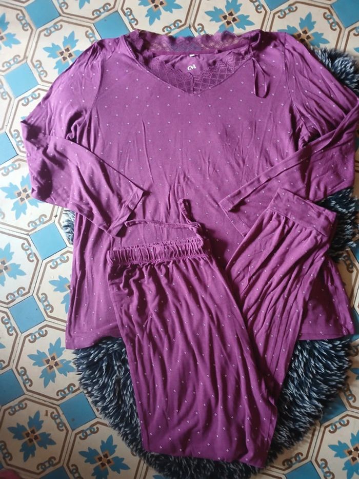 🍍 Magnifique pyjama 2 pièces femme C&A taille L