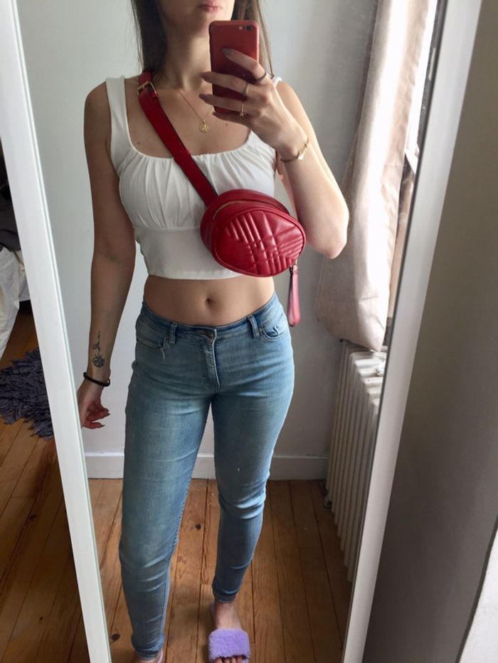 Jeans skinny bleu clair