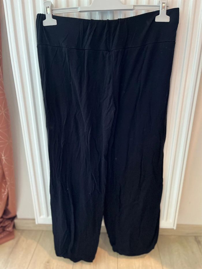 Pantalon large fluide noir - photo numéro 2
