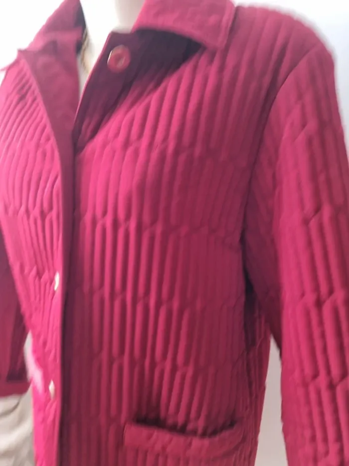 Veste rouge matelassé vintage - photo numéro 16
