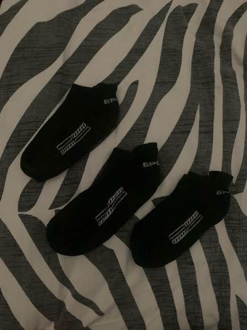 3 paires de soquette fine couleur noir taille 36/37