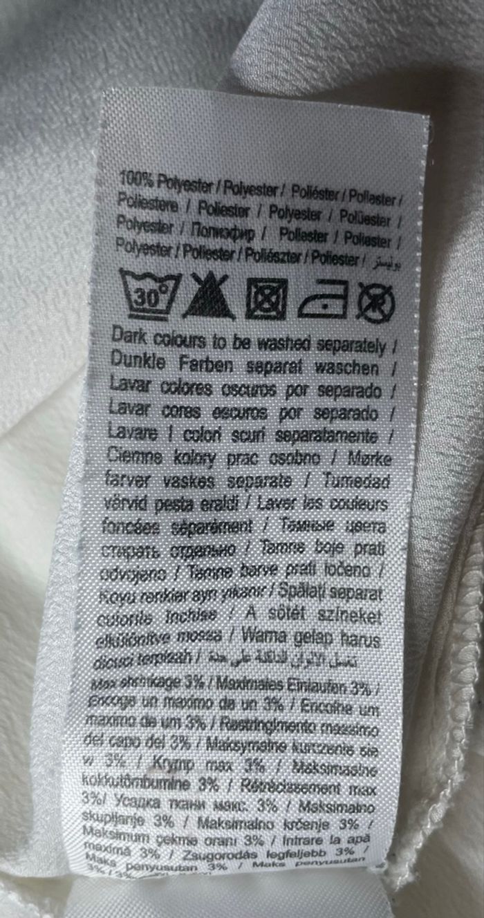 Haut blanc et argenté »Vero Moda »manches 3/4 - photo numéro 7